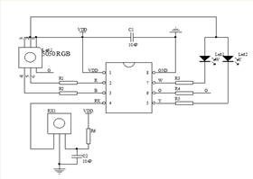 七彩蜡烛灯芯片方案