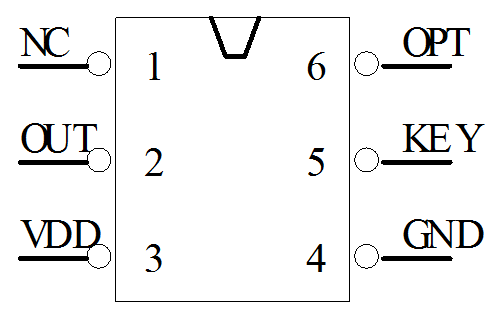 长按1秒开关键IC