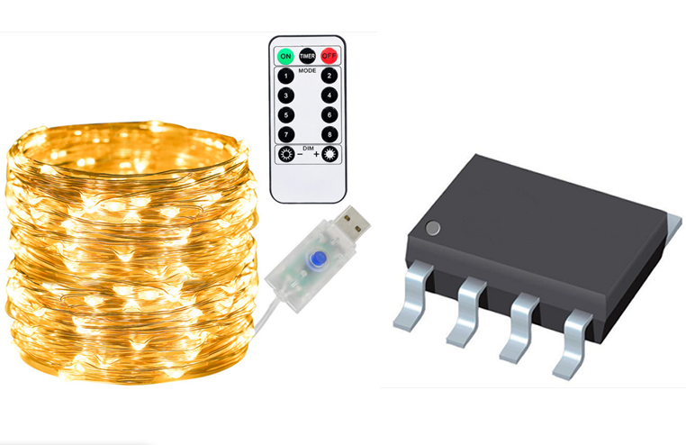 LED遥控铜线灯串芯片