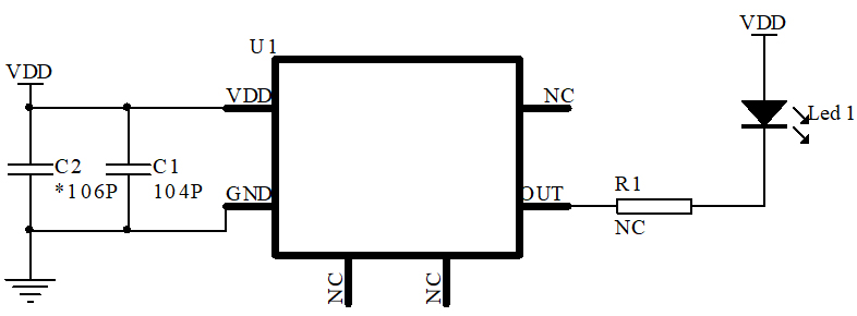 闪灯芯片电路 闪灯芯片电路