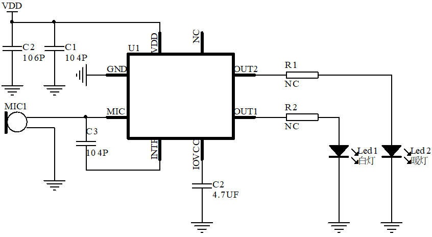 语音识别芯片电路