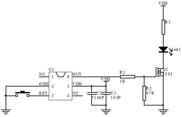 调光开关芯片电路