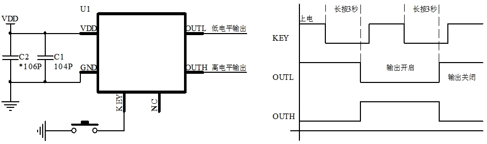 经典一键开关机电路