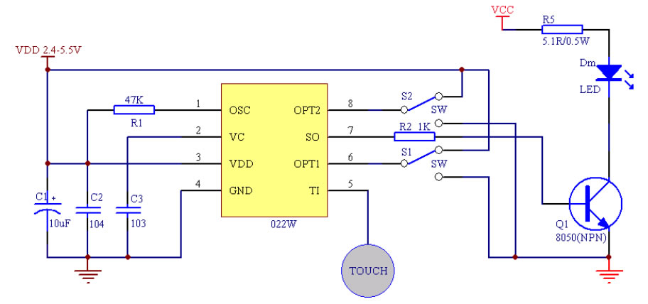 触摸IC芯片电路图3